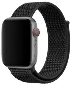 Ремешок нейлоновый для Apple Watch 38/40/41mm Черный Ремешок нейлоновый для Apple Watch 38/40/41mm Черный