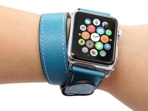 Ремешок из экокожи для Apple Watch 38/40/41mm Двойной Синий Ремешок из экокожи для Apple Watch 38/40/41mm Двойной Синий