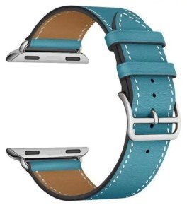 Ремешок из экокожи для Apple Watch 38/40/41mm Синий Ремешок из экокожи для Apple Watch 38/40/41mm Синий