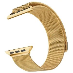 Ремешок металлический Bikson для Apple Watch 38/40/41mm (Арт.011839) Золотой Ремешок металлический Bikson для Apple Watch 38/40/41mm (Арт.011839) Золотой
