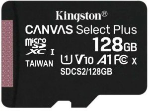 Карта памяти Micro SD Kingston Canvas Select Plus 128GB Class10 100MB/s (SDCS2/128GBSP) Карта памяти Micro SD Kingston Canvas Select Plus 128GB Class10 100MB/s (SDCS2/128GBSP)