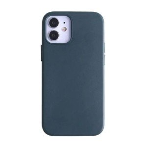 Накладка силикон Leather Case для iPhone 12 Mini Dark Blue