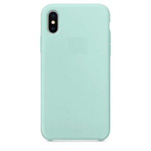 Накладка силикон Silicone Case для iPhone Xr Серый-Синий Накладка силикон Silicone Case для iPhone Xr Серый-Синий