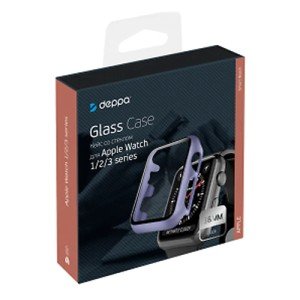 Кейс Deppa со стеклом для Apple Watch 1/2/3 series, 38 мм, Лавандовый арт.47192 Кейс Deppa со стеклом для Apple Watch 1/2/3 series, 38 мм, Лавандовый арт.47192