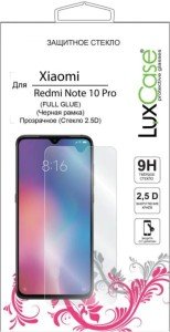 Защитное стекло LuxCase для Xiaomi Redmi Note 10 Pro Full Glue Black Защитное стекло LuxCase для Xiaomi Redmi Note 10 Pro Full Glue Black