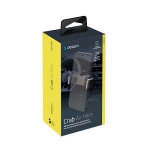 Автодержатель Deppa Crab Air Neo для cмартфонов до 6.8" (арт. 55190) Автодержатель Deppa Crab Air Neo для cмартфонов до 6.8" (арт. 55190)