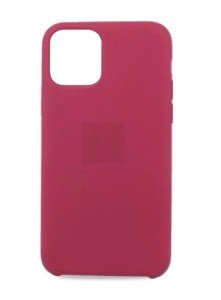 Накладка силикон Silicone Case для iPhone 13 Темно-розовый