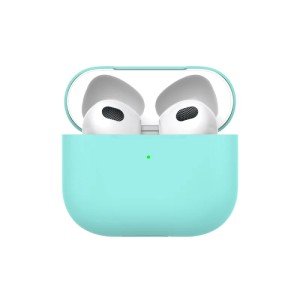 Силиконовый чехол Deppa Ultra Slim для Apple AirPods 3 Мятный (арт.47325) Силиконовый чехол Deppa Ultra Slim для Apple AirPods 3 Мятный (арт.47325)