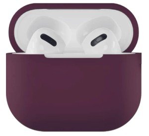 Силиконовый чехол VLP Silicone Case Soft Touch для Apple AirPods 3 Dark Purple Силиконовый чехол VLP Silicone Case Soft Touch для Apple AirPods 3 Dark Purple
