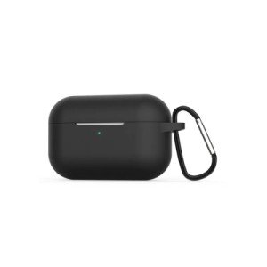 Силиконовый чехол для Apple AirPods 3 с карабином Black Силиконовый чехол для Apple AirPods 3 с карабином Black
