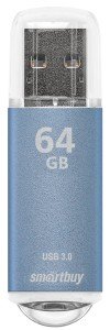 USB Флеш-накопитель Smartbuy V-Cut USB 3.0/3.1 64GB Синий (SB64GBVC-B3) USB Флеш-накопитель Smartbuy V-Cut USB 3.0/3.1 64GB Синий (SB64GBVC-B3)