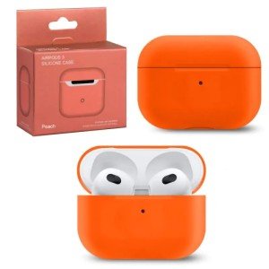 Силиконовый чехол для Apple AirPods 3 Peach Силиконовый чехол для Apple AirPods 3 Peach