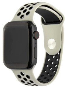 Ремешок INTERSTEP для Apple Watch 42/44/45/49mm Жемчужно-черный Ремешок INTERSTEP для Apple Watch 42/44/45/49mm Жемчужно-черный