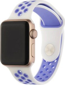 Ремешок INTERSTEP для Apple Watch 42/44/45/49mm Бело-фиолетовый Ремешок INTERSTEP для Apple Watch 42/44/45/49mm Бело-фиолетовый