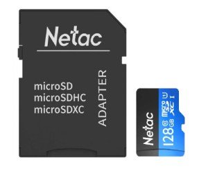 Карта памяти Netac P500 Standard 128GB Class10 90MB/s (NT02P500STN-128G-R) + SD adapter Карта памяти Netac P500 Standard 128GB Class10 90MB/s (NT02P500STN-128G-R) + SD adapter