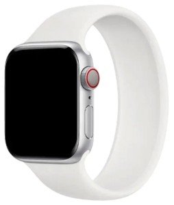 Ремешок монобраслет силиконовый для Apple Watch 42/44/45/49mm White (Белый) Ремешок монобраслет силиконовый для Apple Watch 42/44/45/49mm White (Белый)