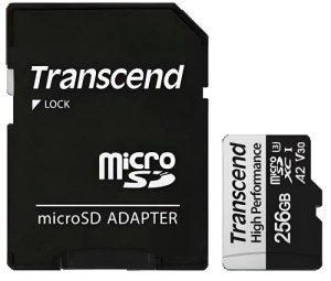 Карта памяти Micro SD Transcend 330S 256GB Class10 100MB/s (TS256GUSD330S) + SD adapter Карта памяти Micro SD Transcend 330S 256GB Class10 100MB/s (TS256GUSD330S) + SD adapter