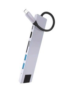 USB-C разветвитель VLP Multiport Hub для MacBook 7в1 Silver (Серебро) USB-C разветвитель VLP Multiport Hub для MacBook 7в1 Silver (Серебро)