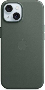 Чехол-накладка Apple MagSafe FineWoven для iPhone 15 Evergreen (MT3J3FE/A) Чехол-накладка Apple MagSafe FineWoven для iPhone 15 Evergreen (MT3J3FE/A)