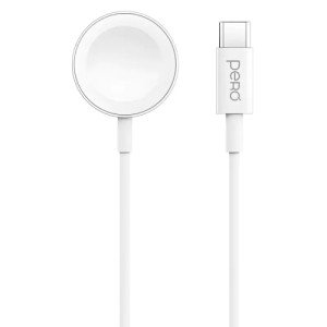Беспроводное зарядное устройство для Apple Watch PERO TC19 c кабелем Type-C White Беспроводное зарядное устройство для Apple Watch PERO TC19 c кабелем Type-C White