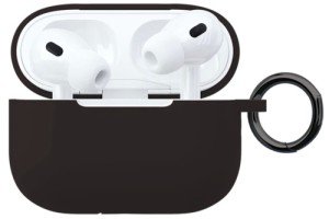 Силиконовый чехол VLP Silicone Case Soft Touch для Apple AirPods Pro 2 Black (с кольцом) Силиконовый чехол VLP Silicone Case Soft Touch для Apple AirPods Pro 2 Black (с кольцом)