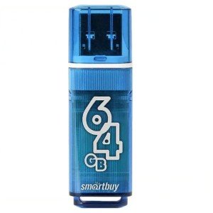 USB Флеш-накопитель Smartbuy Glossy series USB 2.0 64GB Синий (SB64GBGS-B) USB Флеш-накопитель Smartbuy Glossy series USB 2.0 64GB Синий (SB64GBGS-B)