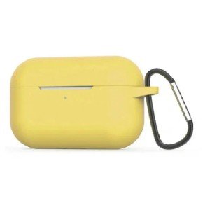Силиконовый чехол для Apple AirPods Pro 2 с карабином Yellow Силиконовый чехол для Apple AirPods Pro 2 с карабином Yellow