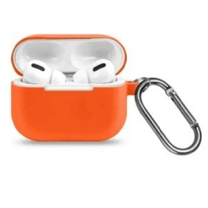 Силиконовый чехол для Apple AirPods Pro с карабином Peach Силиконовый чехол для Apple AirPods Pro с карабином Peach