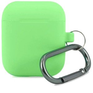 Силиконовый чехол для Apple AirPods с карабином Spearmint Силиконовый чехол для Apple AirPods с карабином Spearmint