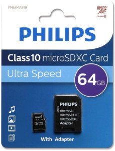 Карта памяти Micro SD Philips 64GB Class10 (FM64MA45B/97) + SD adapter Карта памяти Micro SD Philips 64GB Class10 (FM64MA45B/97) + SD adapter