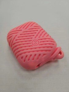 Cиликоновый чехол для Apple Airpods Blue tooth Earphone Case Pink Cиликоновый чехол для Apple Airpods Blue tooth Earphone Case Pink