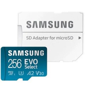 Карта памяти Micro SD Samsung EVO Select 256GB 130MB/s (MB-ME256KA) + SD adapter Карта памяти Micro SD Samsung EVO Select 256GB 130MB/s (MB-ME256KA) + SD adapter