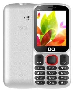 Телефон BQ 2440 Step L+ White Red (Белый-Красный) Телефон BQ 2440 Step L+ White Red (Белый-Красный)