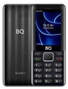 Телефон BQ 2453 Quattro Black (Черный) Телефон BQ 2453 Quattro Black (Черный)