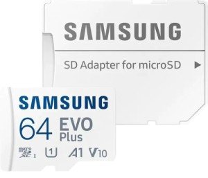 Карта памяти Micro SD Samsung EVO Plus 64GB Class10 160MB/s (MB-MC64SA) + SD adapter Карта памяти Micro SD Samsung EVO Plus 64GB Class10 160MB/s (MB-MC64SA) + SD adapter