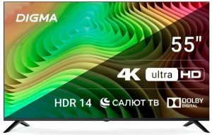 Телевизор Digma DM-LED55UBB40 55" Black (Черный) Телевизор Digma DM-LED55UBB40 55" Black (Черный)
