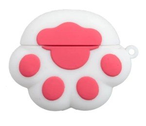 Силиконовый чехол для Apple AirPods Pro (Белая лапка) Силиконовый чехол для Apple AirPods Pro (Белая лапка)