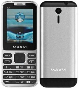 Телефон MAXVI X10 Metallic Silver (Серебристый) Телефон MAXVI X10 Metallic Silver (Серебристый)