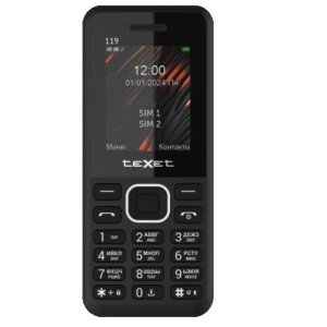 Телефон Texet TM-119 Dual Sim Black (Черный) Телефон Texet TM-119 Dual Sim Black (Черный)