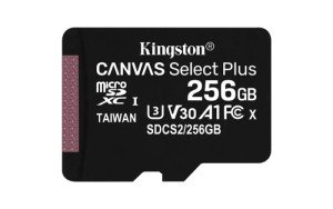 Карта памяти Micro SD Kingston Canvas Select Plus 256GB Class10 100MB/s (SDCS2/256GBSP) Карта памяти Micro SD Kingston Canvas Select Plus 256GB Class10 100MB/s (SDCS2/256GBSP)