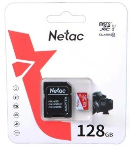 Карта памяти Netac P500 Eco 128GB Class10 (NT02P500ECO-128G-R) + SD adapter Карта памяти Netac P500 Eco 128GB Class10 (NT02P500ECO-128G-R) + SD adapter