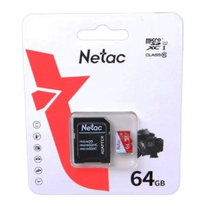 Карта памяти Netac P500 Eco 64GB Class10 (NT02P500ECO-064G-R) + SD adapter Карта памяти Netac P500 Eco 64GB Class10 (NT02P500ECO-064G-R) + SD adapter
