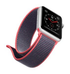Ремешок для Apple Watch 38/40/41mm Nylon Loop Черно-Красный Ремешок для Apple Watch 38/40/41mm Nylon Loop Черно-Красный