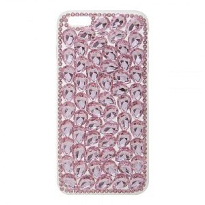 Накладка силикон для iPhone 6 Plus/6S Plus Pink cтразы 8 Накладка силикон для iPhone 6 Plus/6S Plus Pink cтразы 8