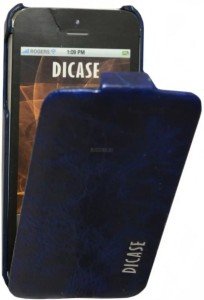 Сумка-книжка Dicase для iPhone 5 синяя G971-30 Сумка-книжка Dicase для iPhone 5 синяя G971-30