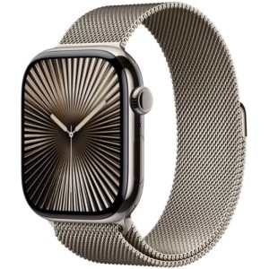 Умные часы Apple Watch Series 10 42 мм из титана натурального цвета, миланский сетчатый браслет натурального цвета Умные часы Apple Watch Series 10 42 мм из титана натурального цвета, миланский сетчатый браслет натурального цвета
