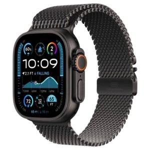 Умные часы Apple Watch Ultra 2 49 мм Titanium Case GPS + Cellular, black/black titanium milanese loop, M Умные часы Apple Watch Ultra 2 49 мм Titanium Case GPS + Cellular, black/black titanium milanese loop, M