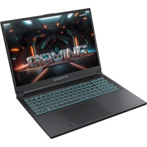 Ноутбук Gigabyte G6 KF, 16" (1920x1200) IPS 165 Гц/Intel Core i7-13620H/16 ГБ DDR5/1024 ГБ SSD/NVIDIA GeForce RTX 4060 для ноутбуков (8 Гб)/Без системы, Черный (KF-H3KZ854KD)