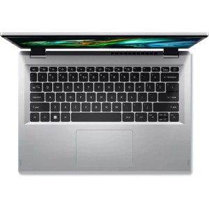 Ноутбук Acer Aspire 3 A314-42P-R7LU, 14" (1920x1080) IPS/AMD Ryzen 7 5700U/8ГБ LPDDR4X/512ГБ SSD/Radeon Graphics/Без ОС, серебристый (NX.KSFCD.006)