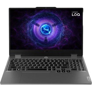 Ноутбук Lenovo LOQ 15IAX9, 15.6" (1920x1080) IPS 144 Гц/Intel Core i5-12450HX/16 ГБ DDR5/512 ГБ SSD/NVIDIA GeForce RTX 3050 (6 Гб)/Без системы, Серый (83GS005NRK)